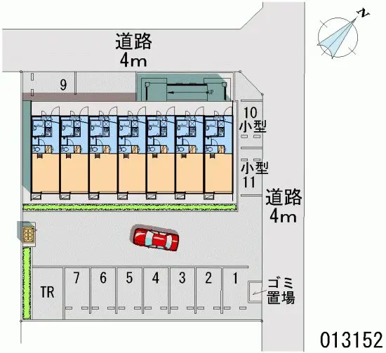 ★手数料０円★袋井市栄町　月極駐車場（LP）